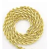 10k Yellow Gold Plated THICK 7mm Diamond Cut Rope Chain Link Necklace Men 24 2310