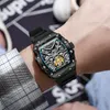 Polshorloges Dulunwe heren Luminous Watches Man Automatisch Casual Sport Watch Luxe mode mechanische zakelijke polshorloge waterdichte klok
