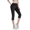 Pantalon actif Yoga Capri pour femme avec poches Legging taille haute pour l'entraînement