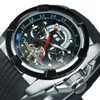 Relógios de pulso para o esporte de esporte ao ar livre Automático Tourbillon Watch Mechanical Hom
