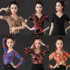 Stage Wear Mode Valse Moderne Danse Top Pour Femmes Salle De Bal Danse Tops À Manches Longues Latin Adultes Performance Pratique DWY9358