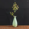 花瓶小さなテーブル花瓶の装飾ホームリビングルームヨーロッパの花のアレンジメントセラミック
