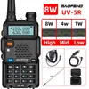 Walkie Talkie Baofeng uv 5r walkie talkie ham radio comunicador Banda dual de largo alcance Bidireccional Estaciones de aficionados FM portátiles Transceptor 230823