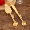 European Light Luxury Golden Knife and Spatula Set Western Banket Combination Cake Pizza Cutting Supplies Kitchen Table Seary HKD230812