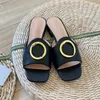 Sandalen Designer Dames platte bodem slippers lage hak slippers g buckle anti slip sandalen 35-42