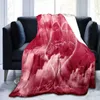 Filtar älskar hjärta kast filt rött hjärta romantisk tema filt för soffan bäddsoffa sängen varm lätt supermjuk king size r230824