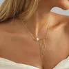 Pendant Necklaces Creative Vintage Natural Seashell Necklace For Women Simple Fashion Ladies Choker Clavicle Chain Jewelry Wholesale