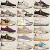 Hot sale New High Quality Golden White Pink Colour Sneakers Super Star Sequin Classic Do -old Dirty Shoe Designer Man Women Casual