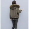 Women's Trench Coats Pai Overcome 2023 Winter Outwear Temperament Was Thin Western Style Female Plus Velvet Short Printed Cotton Jackets