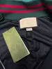 COTTON JERSEY ZIP JACKET WITH WEB Designer Jacket Red Green Stripe Coats Thick bread Style For Men Women Windbreaker cashmere Zippers Cardigan Outwears 5GX1