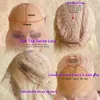 220%density White Blonde Ombre 13x4 Lace Front HUman Hair Wigs Short Wave HD Baby Hair Pre-Plucked Glueless for Woman