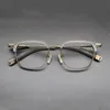 Solglasögon ramar vintage glas ramar män designer fyrkant recept myopia optiska glasögon manliga lyx retro märke glasögon 230823