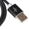 Nylon Micro USB -kabelflätad typ C -kablar 1m 2m 3m 1,5 m 0,25 m snabb telefonladdare Sync Dataledning för Samsung Xiaomi Android -telefon