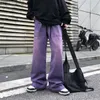 Herren Jeans Vintage Purple Baggy Frauen Lose breites Bein übergroß