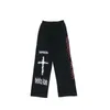 Calça gótica Novos homens homens japoneses calças retas calças casuais masculino Harajuku High Street Wide perna Graffiti punk Hip Hop Trouserslf20230824.