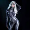 Spider Woman Cosplay Sexy Zentai kostuumpak Jumpsuit Super Hero Open Crotch Bodysuit Fancy Outfit Halloween Lingerie H220813298o