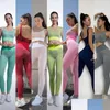 Yoga Outfit Sexy Snake Pattern Peach Hip Clothes Ladies Sports Bra Pants Seamless Suit Drop Delivery Outdoors Fitness Supplies Dhbl2