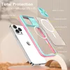 For iPhone 14 Pro Max Sliding Camera Protection Phone Case for iPhone 13 12 11 Pro 6 7 8 Plus Lens Push Window Clear Cover Case