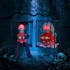 Inne impreza imprezowy Horror Halloween Talk Flashing Light Sound Doll Scary szkielet ducha więzienia Hallowen Party Dekoracja Haunted House Props 230823