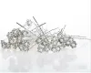 Épingles à cheveux en perles de mariée, accessoires de mariage, fleur, cristal, strass, Clip, demoiselle d'honneur pour femmes, 40 pièces, bon marché, vente en gros, ZZ