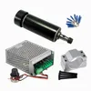 500w dc motor do eixo cnc refrigerado a ar 110v 220v mach3 fonte de alimentação 52mm braçadeira para fresadora cnc