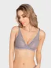 Bra Ultrathin Lace Hollow Out Brassiere Sexy Perspective Tearswear плюс размер вышивки Deep V Invisible Bralett 230823