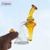 Glas-Minibecher, Bongs, Bubbler, Recycler, Bohrinseln, berauschende Wasserpfeife, 6,6-Zoll-Raucher-Shisha, Aschefänger, 14-mm-Gelenkschale