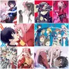 Pinturas modernas anime clássico querido na lona Franxx pintura de parede arte de arte de parede e impressão para crianças decoração de casa de decoração de casa 230823