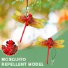 Garden Decorations Simulation Dragonfly Insect Model Myggavvisande hem utomhus jordbruk mini dekoration ornament figur w6h6