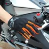 Cykelhandskar Motorcykelhandskar Racing Breattable Full Finger Protective Touch Screen Guantes Racing Moto Motocross Outdoor Sports Gloves X0824