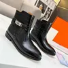 Design Elegant Dames Buckles Ankle Boots Party trouwjurk Martin Boot Beroemd winterdame meisje