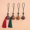 Keychains Sandalwood Bell Sachet Car Key Chain Pendant Mobiltelefon smycken.