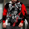Sweats à capuche pour hommes Halloween tue le film d'horreur Michael Myers 3D imprimé sweat à capuche hommes femmes mode pull décontracté streetwear