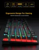 Gaming Keyboard Gamer Keyboard med bakgrundsbelysning USB RGB 104 RUBBER KEYCAPS TIRGEMENS ERGONTISK RUSSISKA KEYBOARD FÖR PC LAPTOP HKD230812