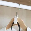 Hangers 10/20 stcs Multifunctionele garderobe Space Hanger Haak Coat Plastic plank Slaapkamer Opbergkleding Rek