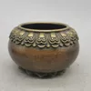 Figurines décoratives de collection, ornements antiques chinois en cuivre faits à la main, «brûleur d'encens Lotus»