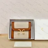 Cartera corta de cuero Monedero de mujer Diseñador Titular de la tarjeta Bolsa con cerradura Carteras de impresión triunfal Hombres C Bolsos de embrague Monederos con caja G5