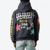 Tute da uomo Y2k Graffiti Stars Letter Foam Stranger Things Felpe con cappuccio in pile per uomo e donna Pullover Ropa Hombre Sudaderas Felpe 230824