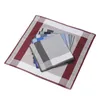 Noeuds papillon 6x classique poche carré Hankies cadeau 43cm couleur assortie mouchoirs en coton pour hommes pour la célébration d'anniversaire bal formel décontracté