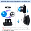 Massage Stones Rocks Design Ball Deep Tissue Roller Suction Cup Self Back Massager Mountable Muscle for Pain Relief 230823