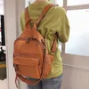 School Bags Nesitu High Quality Coffee Yellow Orange Black Genuine Leather Cowhide Women's Backpack Lady Girl Female Shoulder Bag M9898