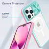 For iPhone 14 Pro Max Sliding Camera Protection Phone Case for iPhone 13 12 11 Pro 6 7 8 Plus Lens Push Window Clear Cover Case