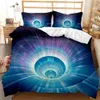 Bedding sets Blue Boy Bedding Psychedelic Duvet Cover Set for Teens Girls Abstract Art Quilt Cover Bedroom Collection 3 Pcs Queen/King Size 230823