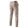 Pantaloni da uomo in cotone casual aiopeson pantaloni da uomo in forma slim fit da uomo