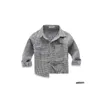 Kids Shirts Spring Long Sleeve Boys Casual Turn-Down Collar Camisa Mascina Blouses For Children Clothes Baby Boy Plaid Shirt Drop De Dhaoz