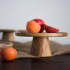 Пластины Acacia деревянный поднос для тортов в японском стиле тарелка с фруктами десертов для дома для дома на столах стола.