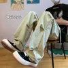 Hip Hop Mens Pants Joggers Sweat Antance High Street Casual Bants Strange Straight Margy Print Y2K уличная одежда мужчина новые брюки20230824.