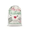 Stock Santa Sack Väskor Juldekoration Linne dragkammare Tygpåse Gift Pouch 12 Styles FY5995