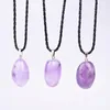 Pendant Necklaces Natural Raw Crystal Women Brazil Original Amethysts Pyramid Energy Stone Reiki Fashion Gem Jewelry