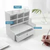 Organizator białego biurka DIY PEN POLLE Box Desktop Stacjonarny stojak do przechowywania do szkolnego biura domowego HKD230812